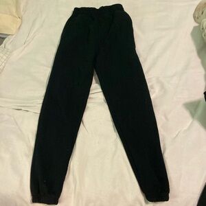 XS FOREVER 21 WOMENS BLACK NO DRAWSTRING SWEATPANTS